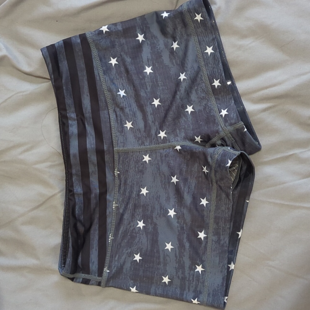 IAB MFG Women's No Ride Workout Running Shorts Blue Star Size S